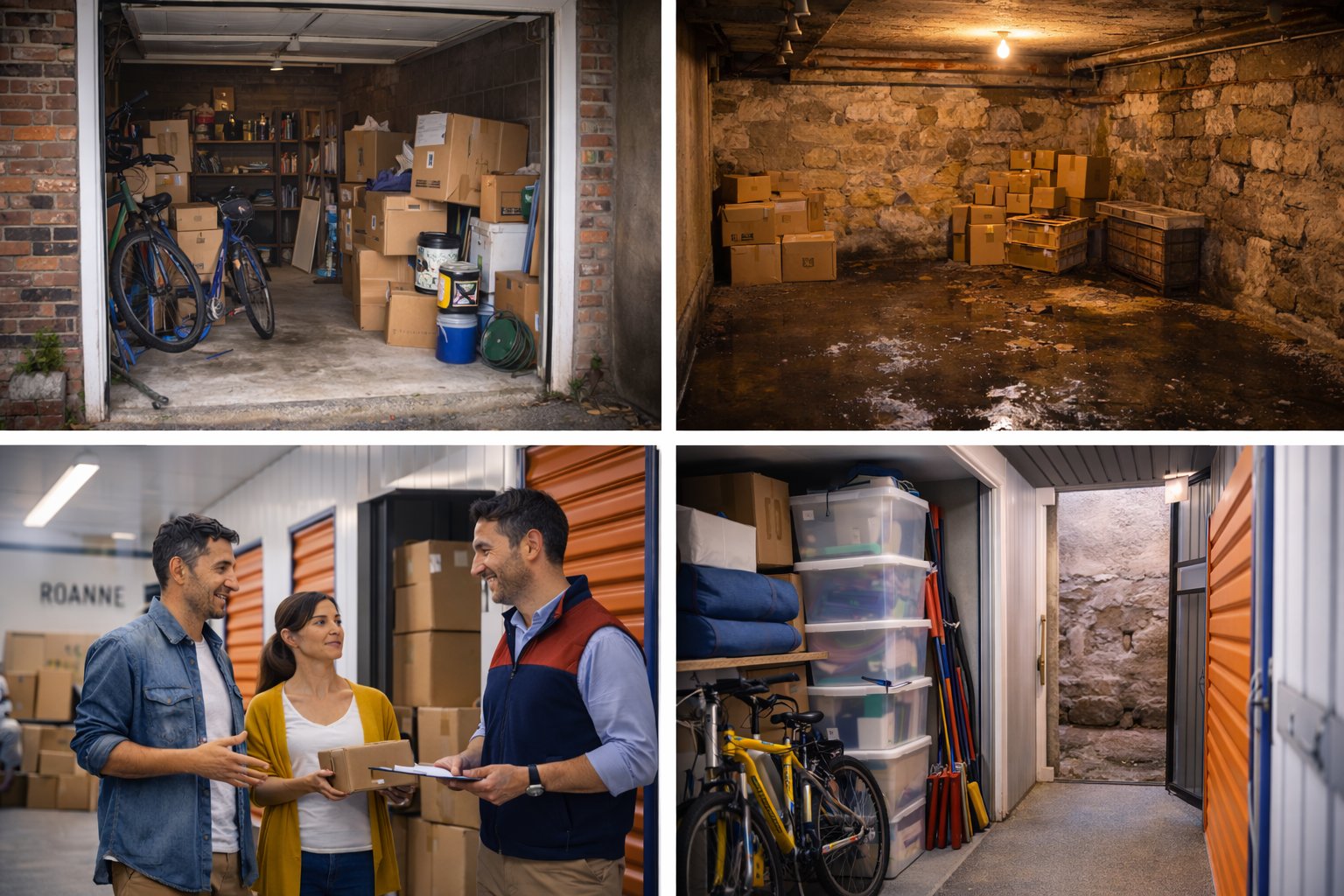 Illustration : Pourquoi louer un box de stockage à Roanne plutôt qu’un garage ou une cave ?