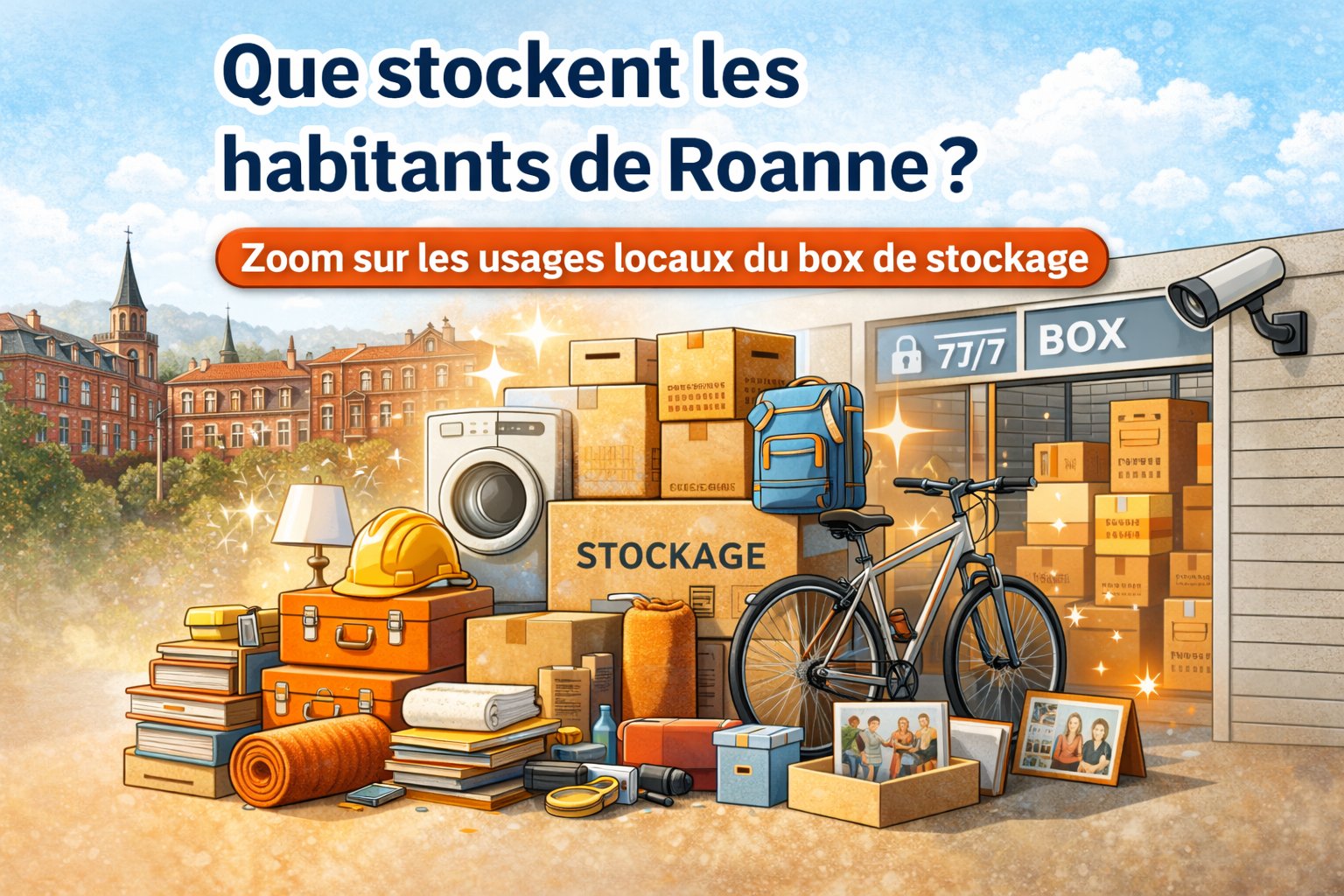 Illustration : Que stockent les habitants de Roanne ?