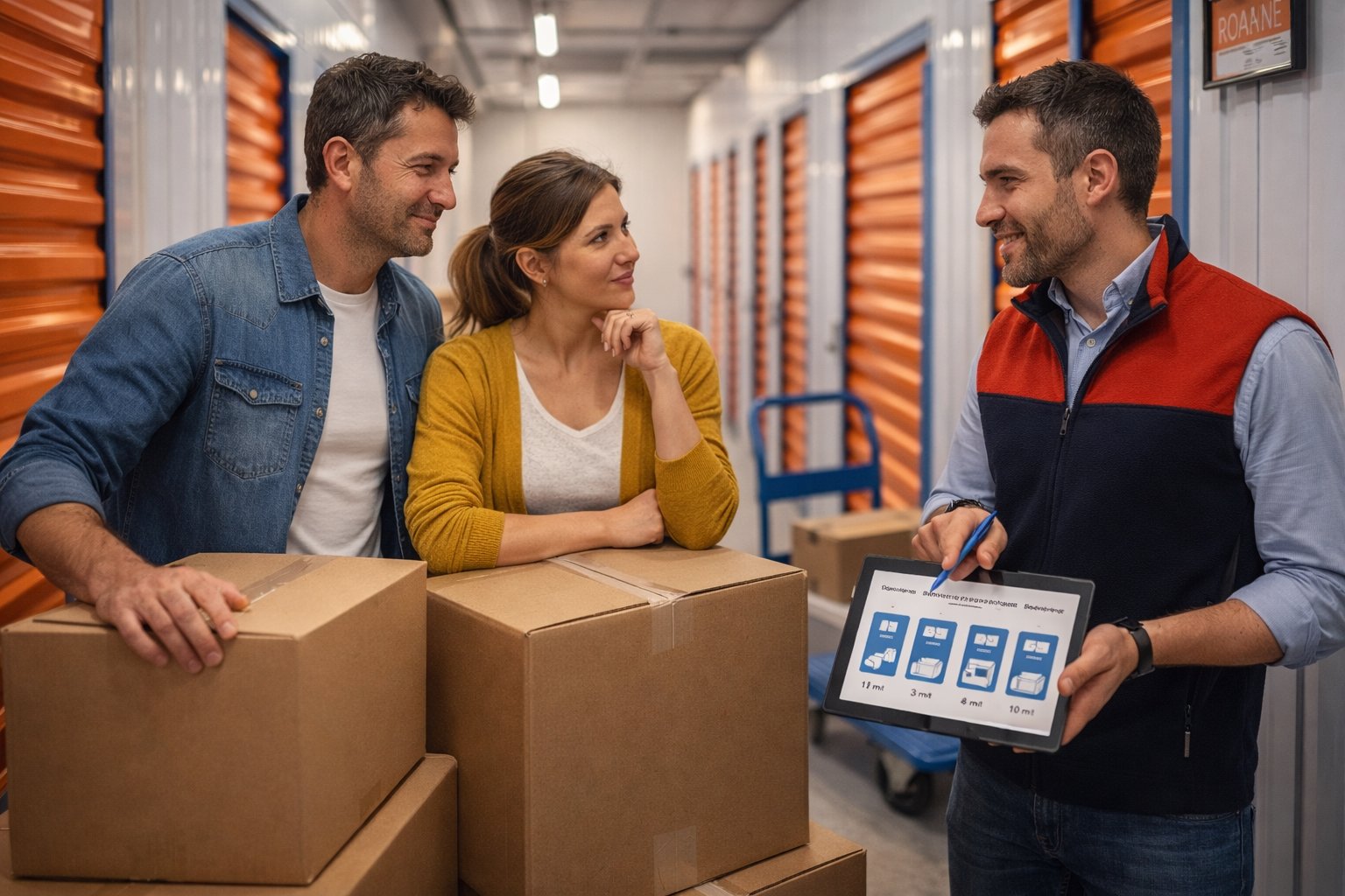 Illustration : Comment choisir la bonne taille de box de stockage à Roanne ?